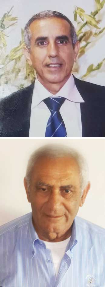 למעלה: רזיאל מרי, מנהל יד לבנים. למטה: דני אברהמי, יו"ר סניף יד לבנים